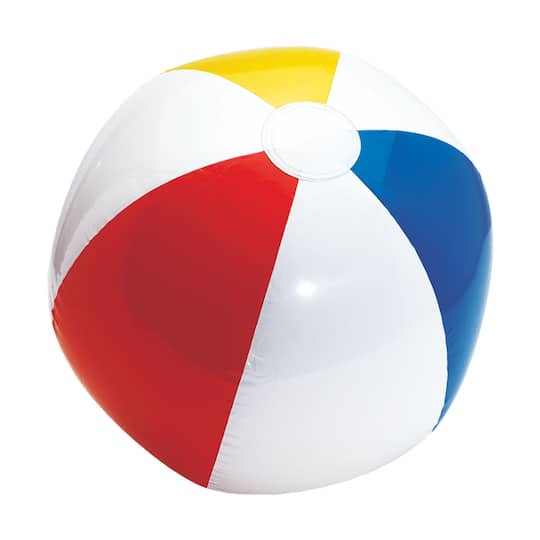 13&#x22; Primary Color Inflatable Beach Ball, 12ct.